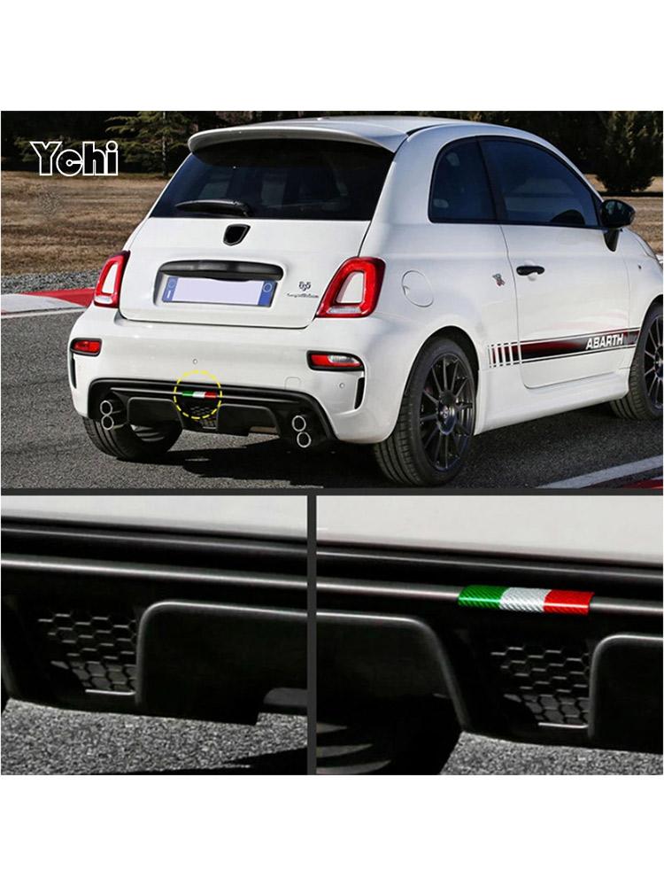 For Abarth 595 695 595C 695C 2017-2025 Real Carbon Fiber Rear Bumper Lip Spoiler Trim Sticker Cover Car Exterior Frame