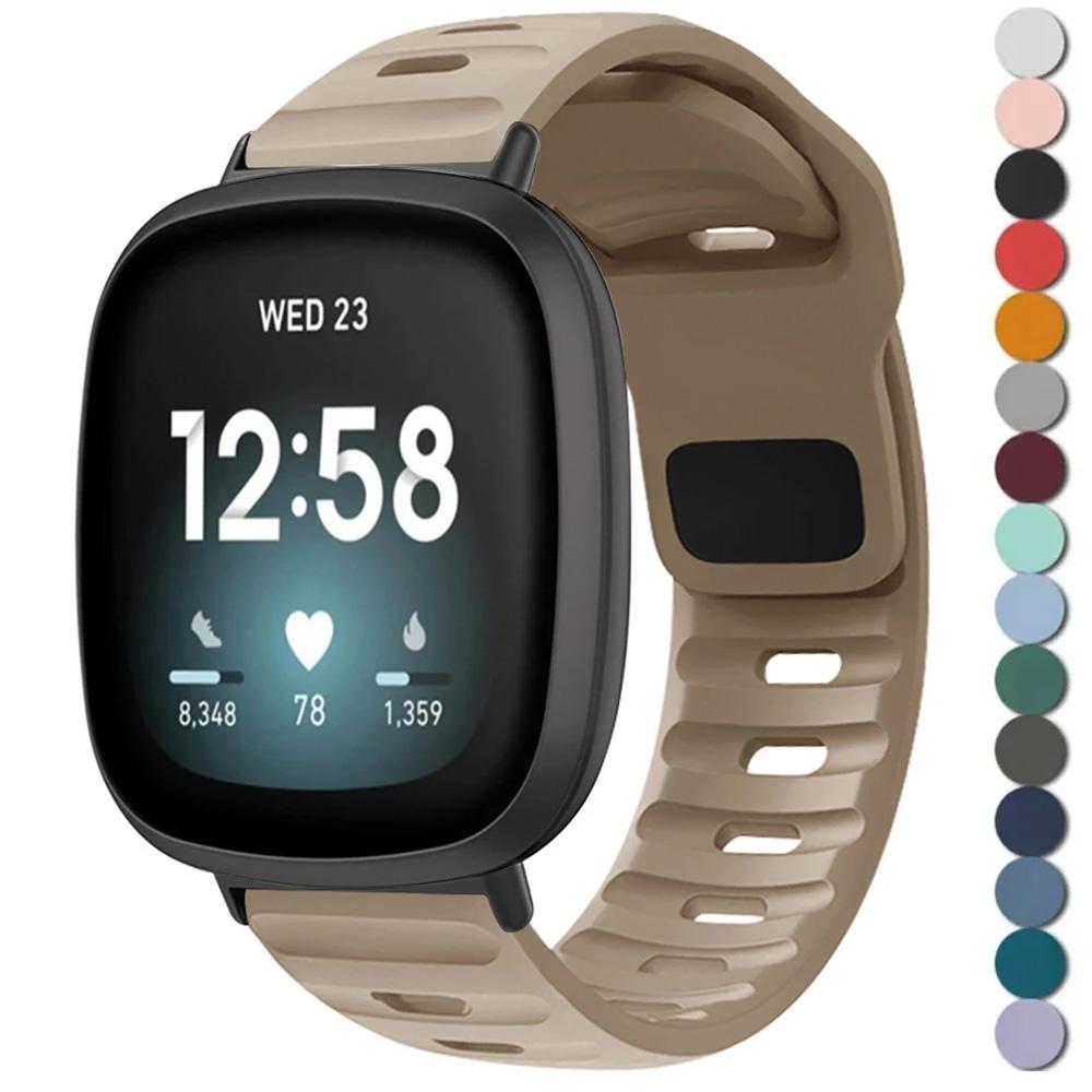 Ремешок для Fitbit Versa 4/Versa3/ Versa 2/Versa Спортивный силиконовый ремешок для запястья для Fitbit Versa Lite/Sense/Sense2 Band corre