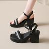 Клиновидная подошва с платформой Водонепроницаемые Сандалии женские в римском стиле Летняя обувь 2025 Удобные Роскошные сандалии