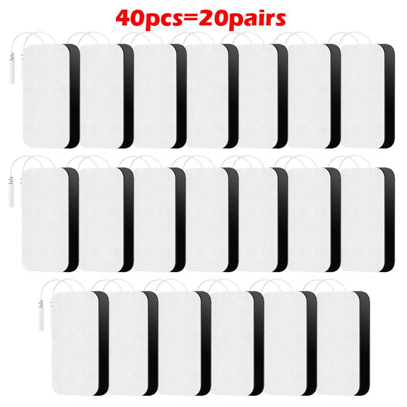 Электроды для TENS EMS, подушечки, аксессуары для физиотерапии, нетканый материал, самоклеящиеся сменные пластыри для электрического массажера EMS