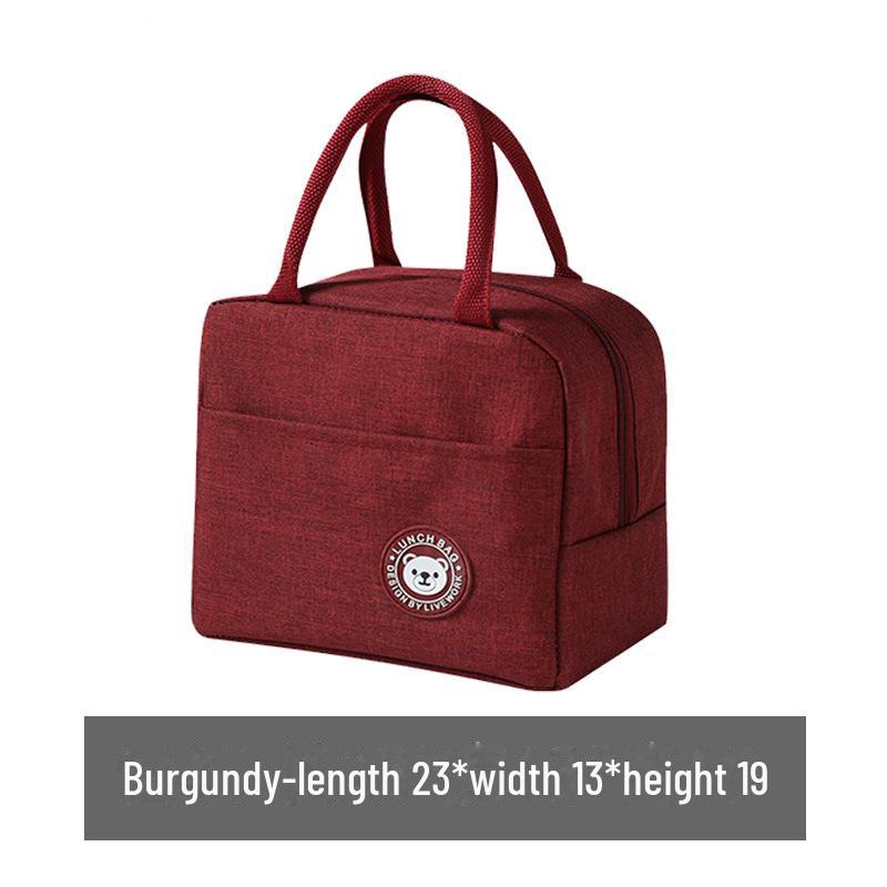 Изолированный ланч-бокс для студентов и офисных работников, водонепроницаемая и маслостойкая сумка большой вместимости с подкладкой из алюминиевой фольги.