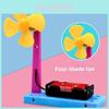 Научный эксперимент Сделай сам Настольный вентилятор из АБС-пластика Для детей STEM Образовательная игрушка