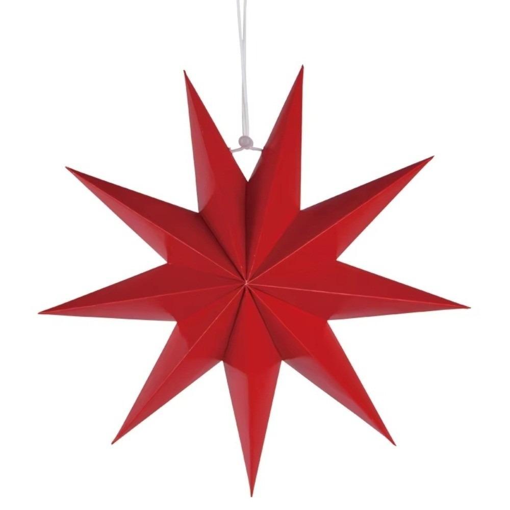 New 30cm Star Lanterns Folding 9-Pointed Hanging Paper Stars DIY Crafts Home Decor Birthday Party