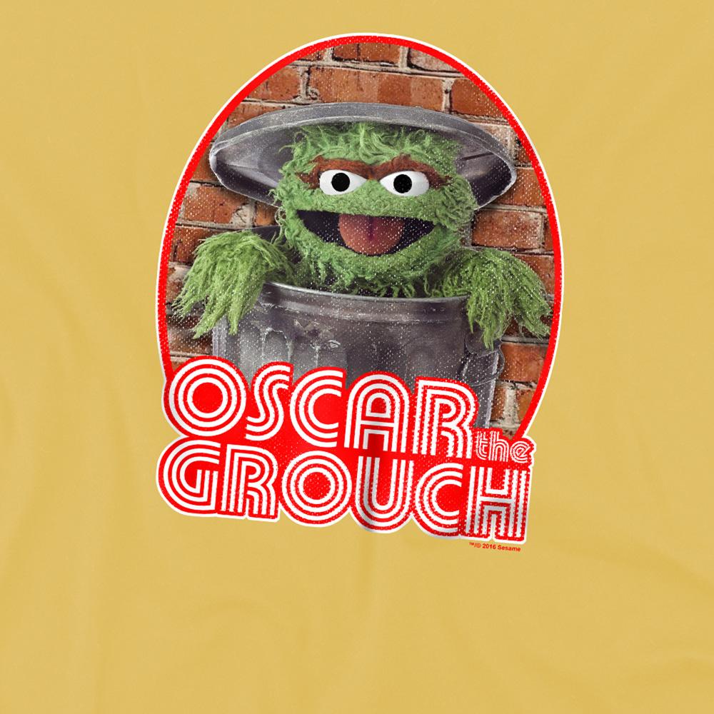 Sesame Street Unisex Adult Iron On Oscar The Grouch T-Shirt