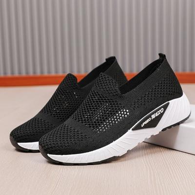 Женская обувь розовые туфли-слипоны для женщин сетчатые дышащие туфли на танкетке мода 2024 повседневная рутина стильная акция дизайнер A