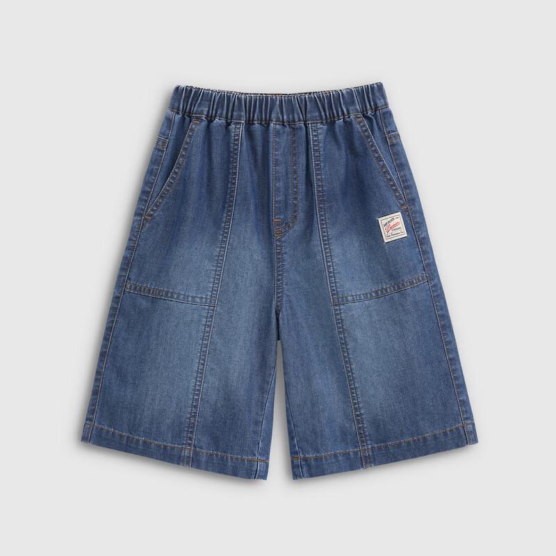 Gap Классические потертые джинсовые шорты для мальчиков с эластичным поясом