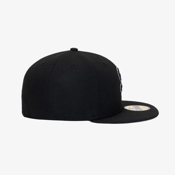 Кепка New Era Chicago White Sox Базовая облегающая с контуром Черная 11941974