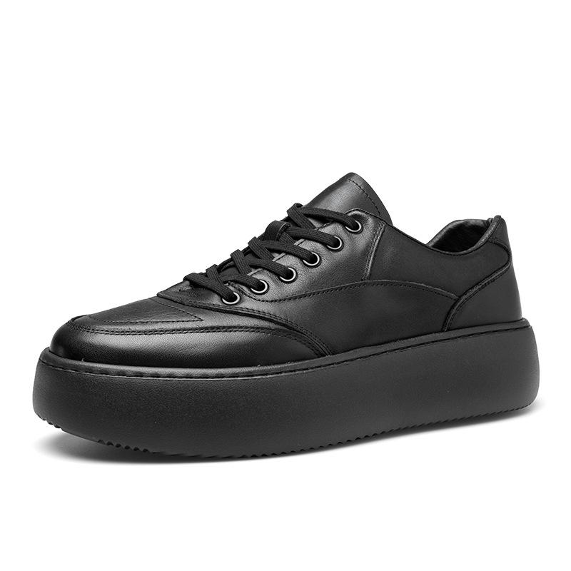 Европейская станция высокие кеды мужские туфли зимние бархатные маффин платформа повседневная спортивная обувь увеличивающая рост папины кроссовки мужские