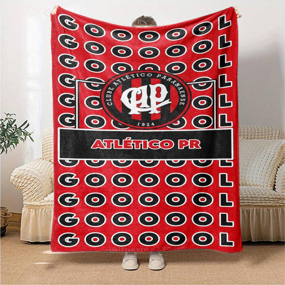 Clube Atlético Paranaense Print Flannel Blanket High Quality Warm Comfortable Cover for All Seasons Perfect for Gifts Home Decor