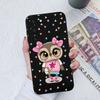 Case For Samsung Galaxy S22 S23+ S20 S21 Plus Ultra S 20 21 Cute Cat Owl Pattern Protective Liquid Square Silicone Case Bumpers For Samsung S23 Fundas