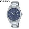 Б/у Мужские аналоговые часы CASIO Casio Standard MTP-1302DA Темно-синий матовый цвет Пескоструйный циферблат Календарь даты Простые деловые часы Ремешок из нержавеющей стали