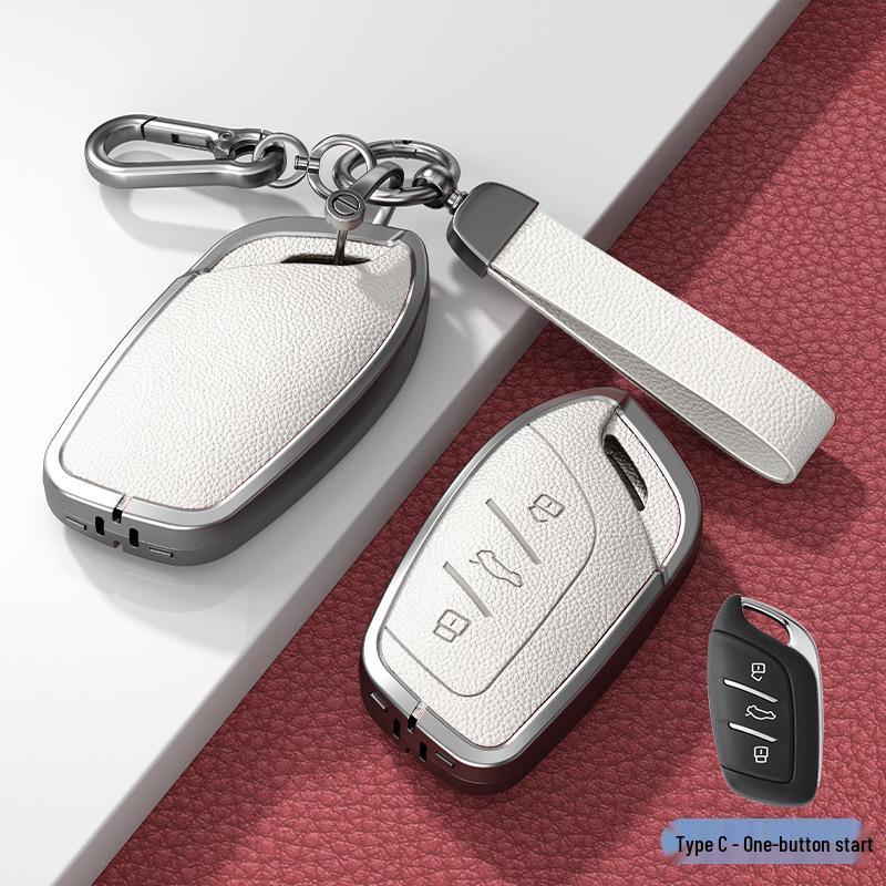 Совместимый чехол для ключей для Roewe RX5 Max/ RX5/ RX3/ i5/ i6 Plus/ New 350/360 - Унисекс-дизайн.