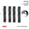 Mini Portable LED Flashlight Torch Flash Light Battery Hunting Lamp Pocket Flashlights For Camping,Outdoor,Emergency Pack