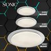Plafon Nowoczesny Okrągły Ø45Cm Biały Led 35W Zmienna Barwa Gwiezdny Efekt Sonic Milagro