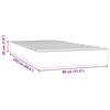 VidaXL Matelas de lit à ressorts ensachés 80x220 cm epaisseur 20 cm velours,matelas,matelas de lit,matelas à sommier tapissier