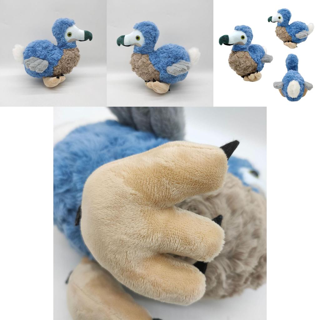 Plushy 23*20cm Dodo Toy Blue Bird Soft Stuffed Doll For Kid Xmas Gift Home Decor