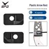Black Plastic Arrow Rest for Recurve Bows - Ambidextrous Archery Accessory for Competitive Use