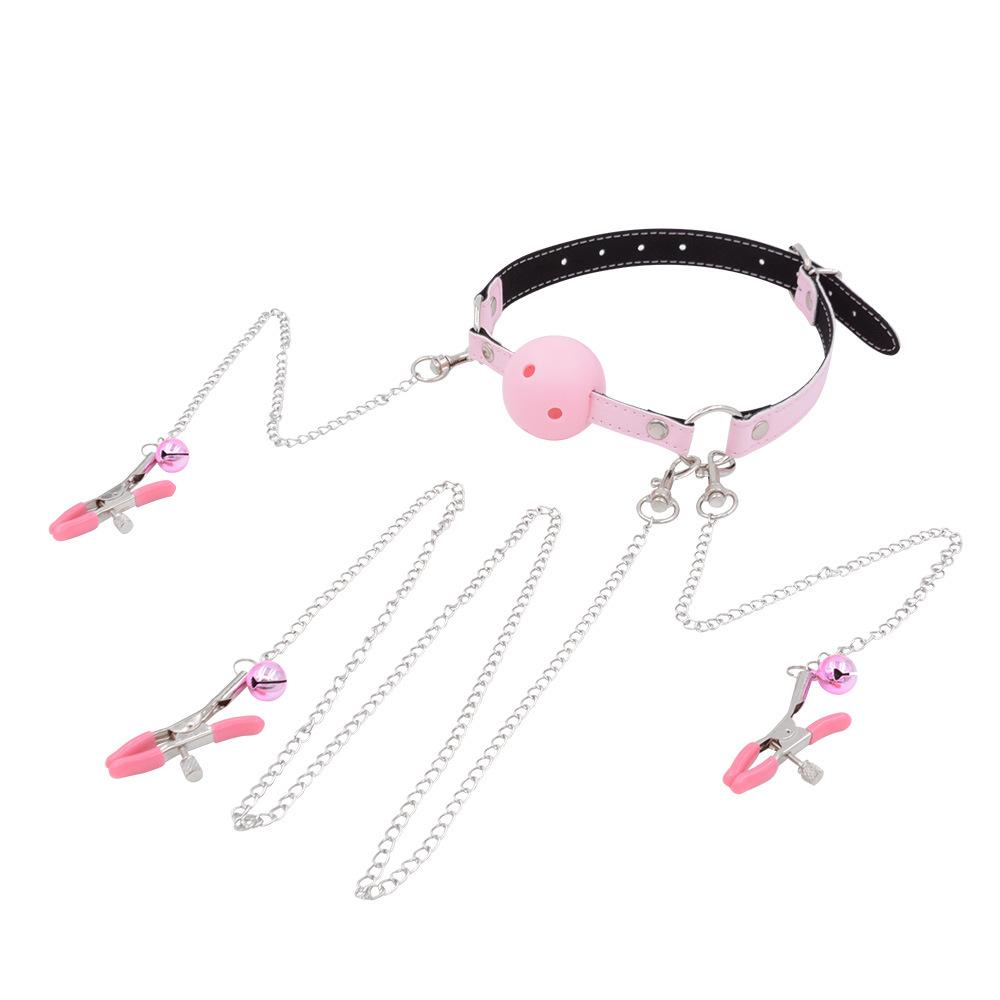 SM Ball Gag Yin Nipple Clamp Clamp Clip Clamp ...