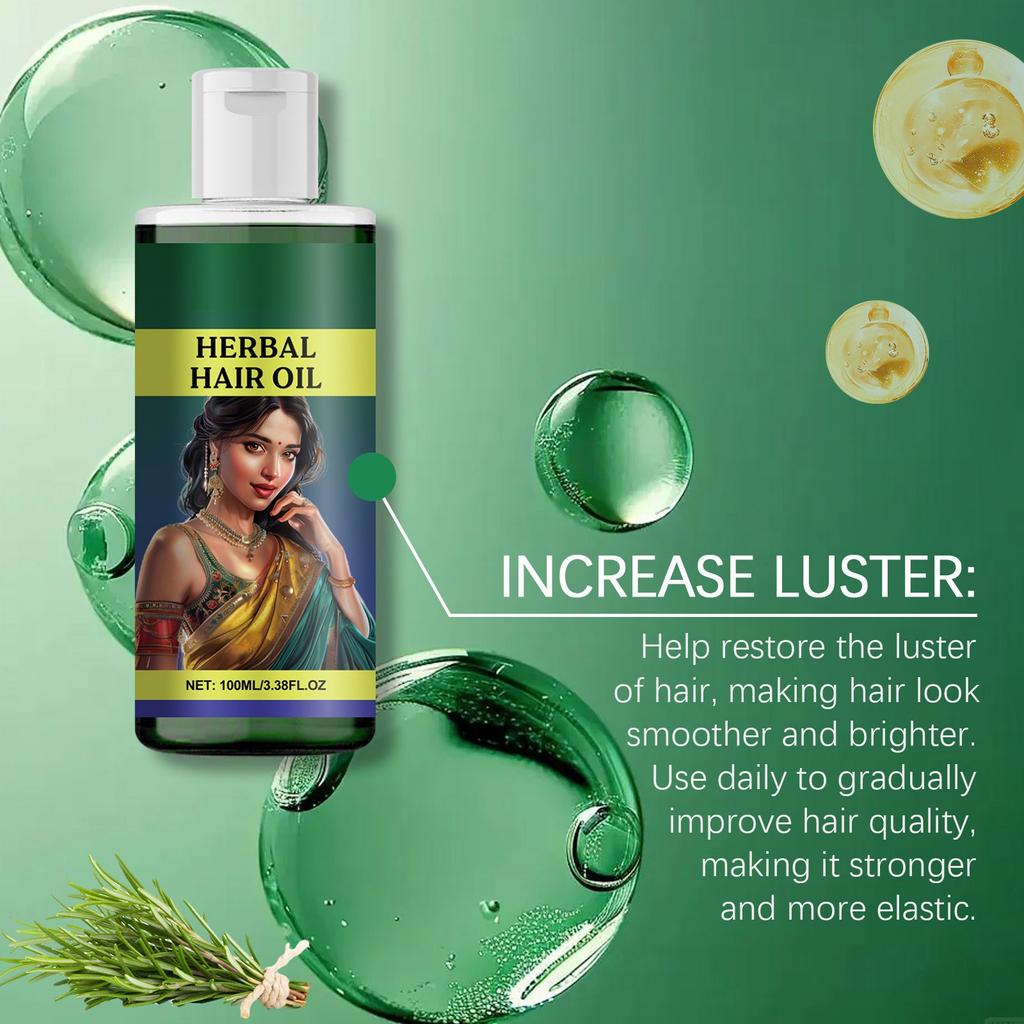 Масло для ухода за волосами на основе трав, нежно очищает и увлажняет сухие и секущиеся волосы, питает волосы, масло 100 мл