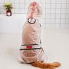 Pet Raincoat Puppy Four Feet Hooded Transparent Waterproof Teddy Large Dog Rain Out Clothes