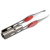 Stainless Steel Tweezers - Soft Touch Handle - Built-in LED Light