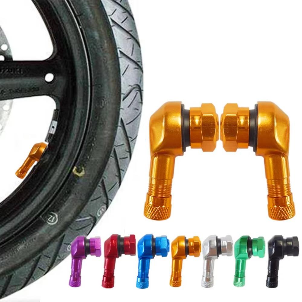 90° Motorcycle Valve Stems Aluminum Alloy Motorcycle Wheel Tire For Rim Wheel Parts