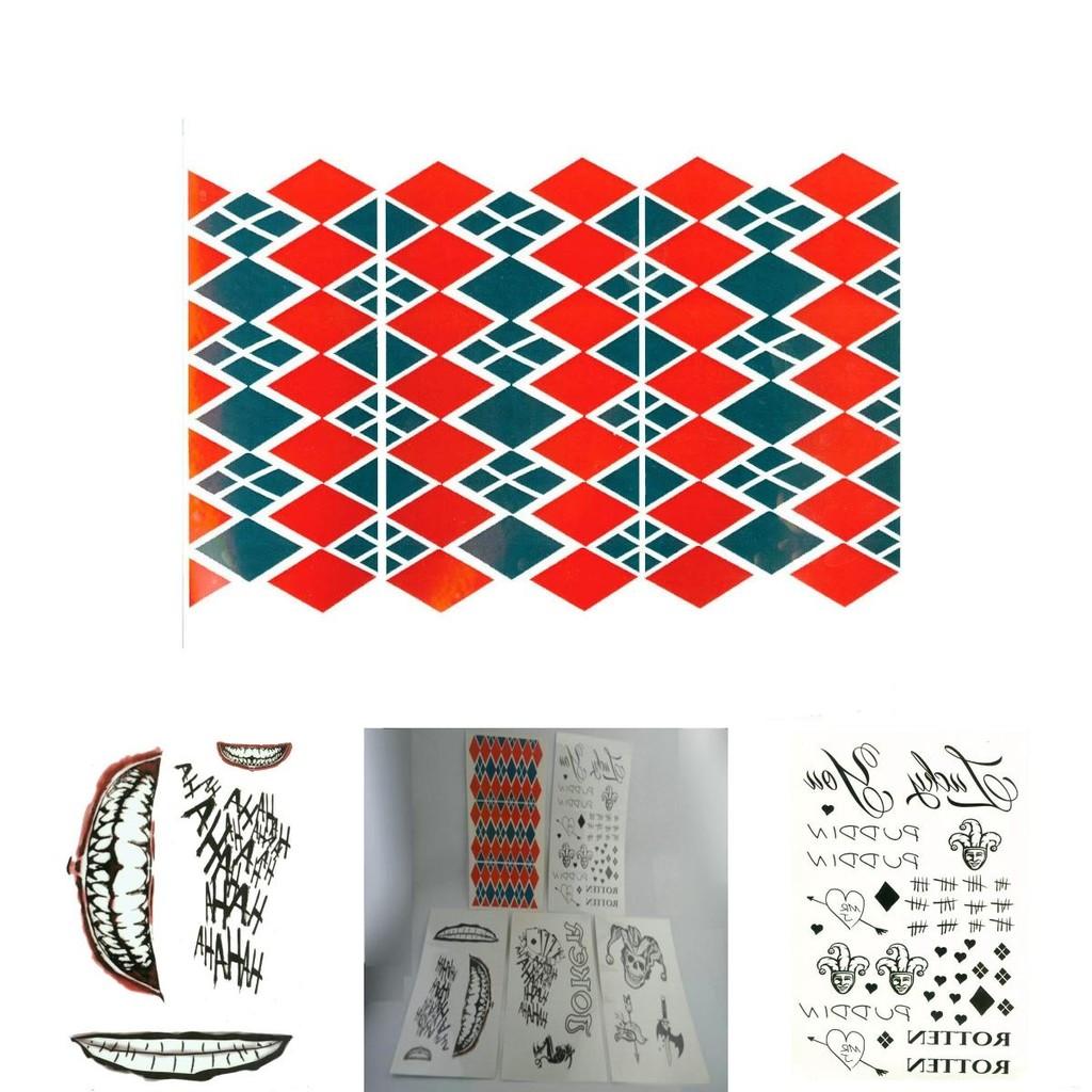 Отряд Самоубийц Харли Квинн Тату Наклейка Переводная Наклейка для Хэллоуин Декора