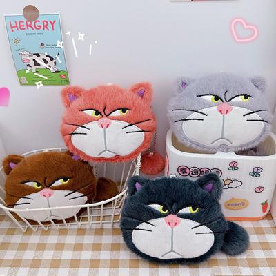 Милый мультяшный кот плюшевый кошелек для монет брелок сумка для хранения наушников подвеска для рюкзака украшение подарки