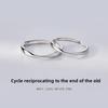 Mobius 925 Silver-Plated Rings for Couples – Stylish Unisex Design, Minimalist and Luxe Fashion Accessories