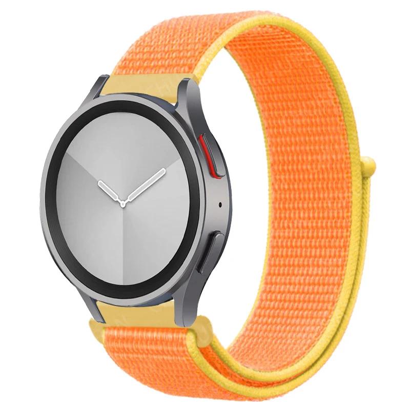 Nylon Loop Band For Samsung Galaxy Watch 6/5/pro/4/Classic/active 2 43-47-44mm 20mm/22mm Sport Bracelet Huawei Gt 4/2/e/3 Strap