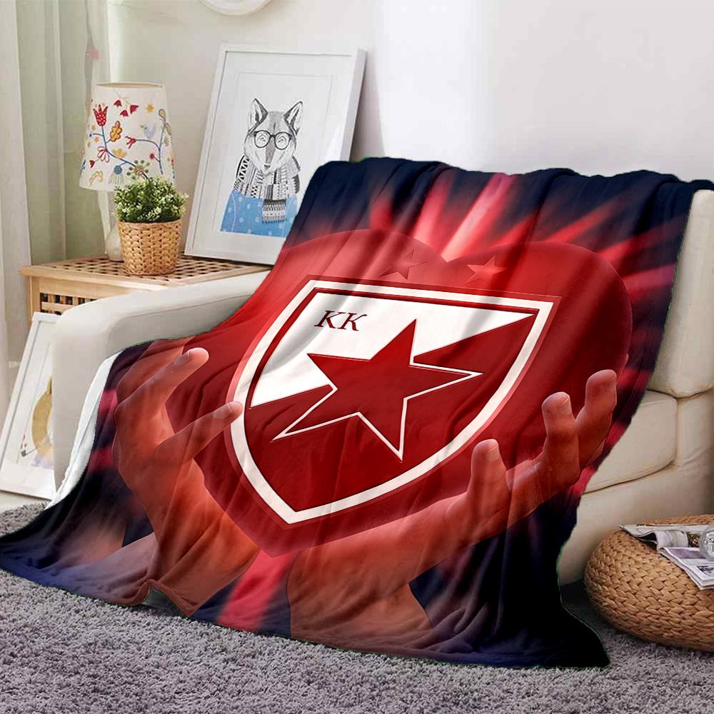1pc Blanket - Red Star logo Print Design,Lightweight Blanket for Sofa,Bed- Soft &Warm,Gift for All Seasons