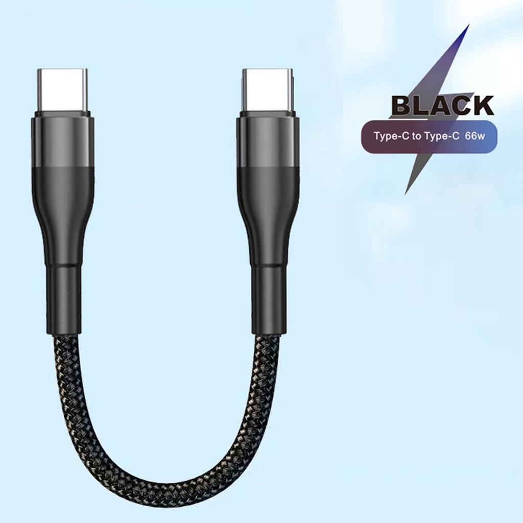Кабель USB C - USB C Кабель для быстрой зарядки PD 66 Вт Кабель для зарядки USB C Кабель USB Type C Нейлоновый оплетенный кабель для зарядки