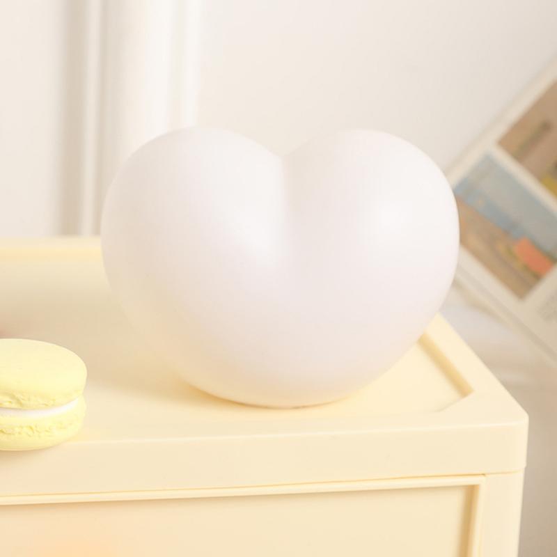 1 шт. милый ночник в форме сердца виниловый светодиодный ночник прикроватный сенсорный детский ночник для детской комнаты подарок на день рождения