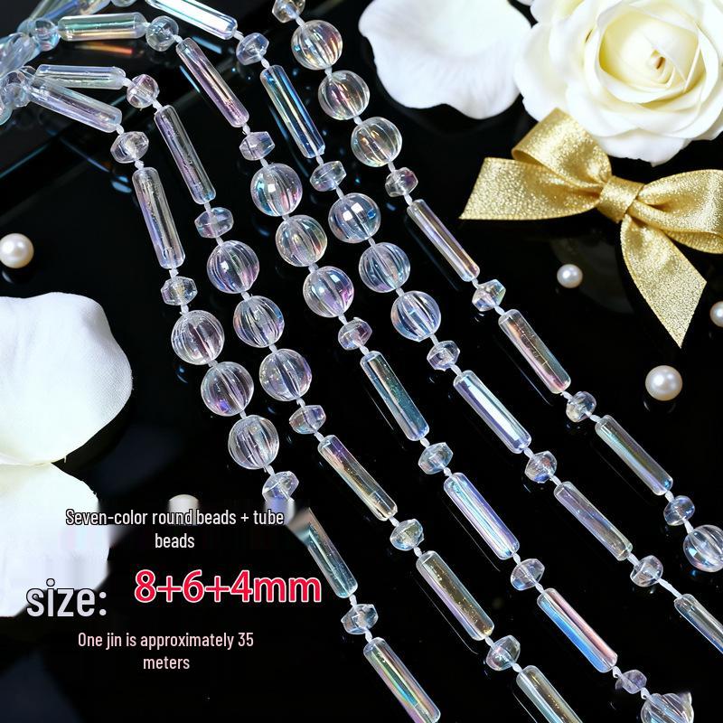 Акриловые бусины НЛО 10 мм для свадебной гирлянды, украшения прохода или люстры