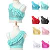 Kids Girls Shiny Sequins Sleeveless Tank Top Modern Dance Costumes Gymnastic Dancewear