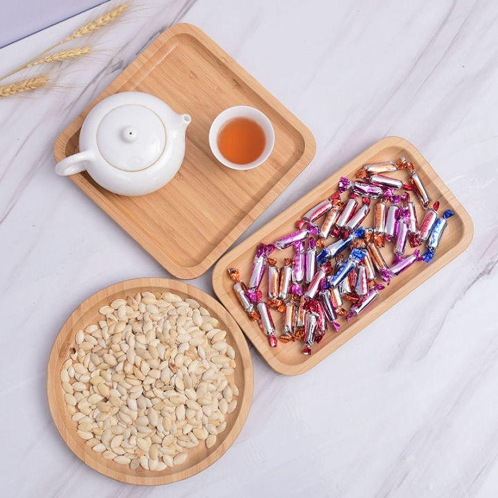 Круглый поддон для хранения столовых приборов, поднос для чая, подставка для конфет, сервировочный поднос, тарелка для десерта