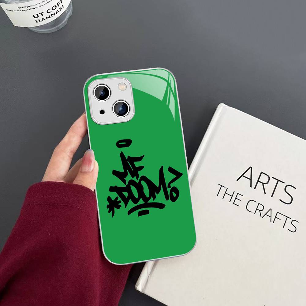 M-MF D-DoomS Ремешок Для IPhone 14 13 12 Mini 11 Pro XS Max X XR 14 Plus Чехол из Закаленного Стекла