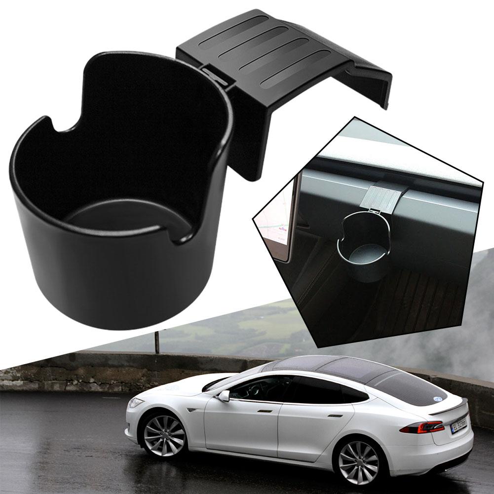 Suitable For Tesla Model3 Highland 2024 Car Center Console 2in1 Water Cup Holder Mobile Phone Navigation Stand Anti Slip J5P4