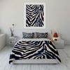 Navy Zebra Stripes Pattern Bedding Duvet Cover Set Duvet Cover Pillowcases  (1*Duvet Cover 2*Pillowcases, without duvet insert)