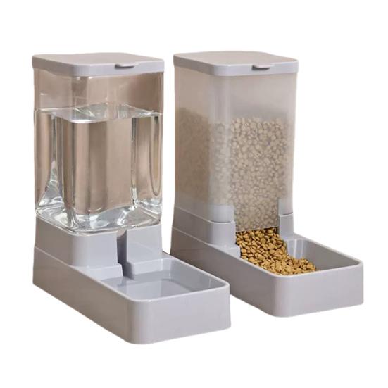 Автоматическая кормушка и поилка для домашних животных, набор, емкость 3,8 л, миска для корма, поилка, станция для кормления питомцев для маленьких и средних собак, кошек, щенков