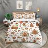 3-Piece Christmas-Themed Bedding Set Duvet Set Single Double Bed King Size Bed Set Adult Boys Bedroom Duvet Cover Pillow Case