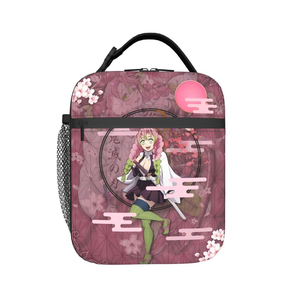 Custom Demon Slayers Insulated Lunch Bag for School Office Manga Waterproof Thermal Cooler Bento Box Men Women