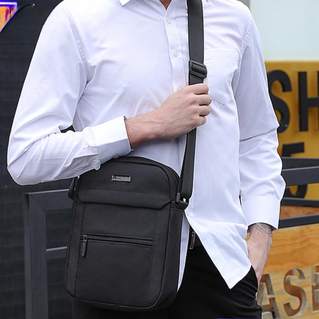 Повседневная мужская сумка вертикальная тканевая сумка на плечо деловая сумка для поездок на работу сумка через плечо