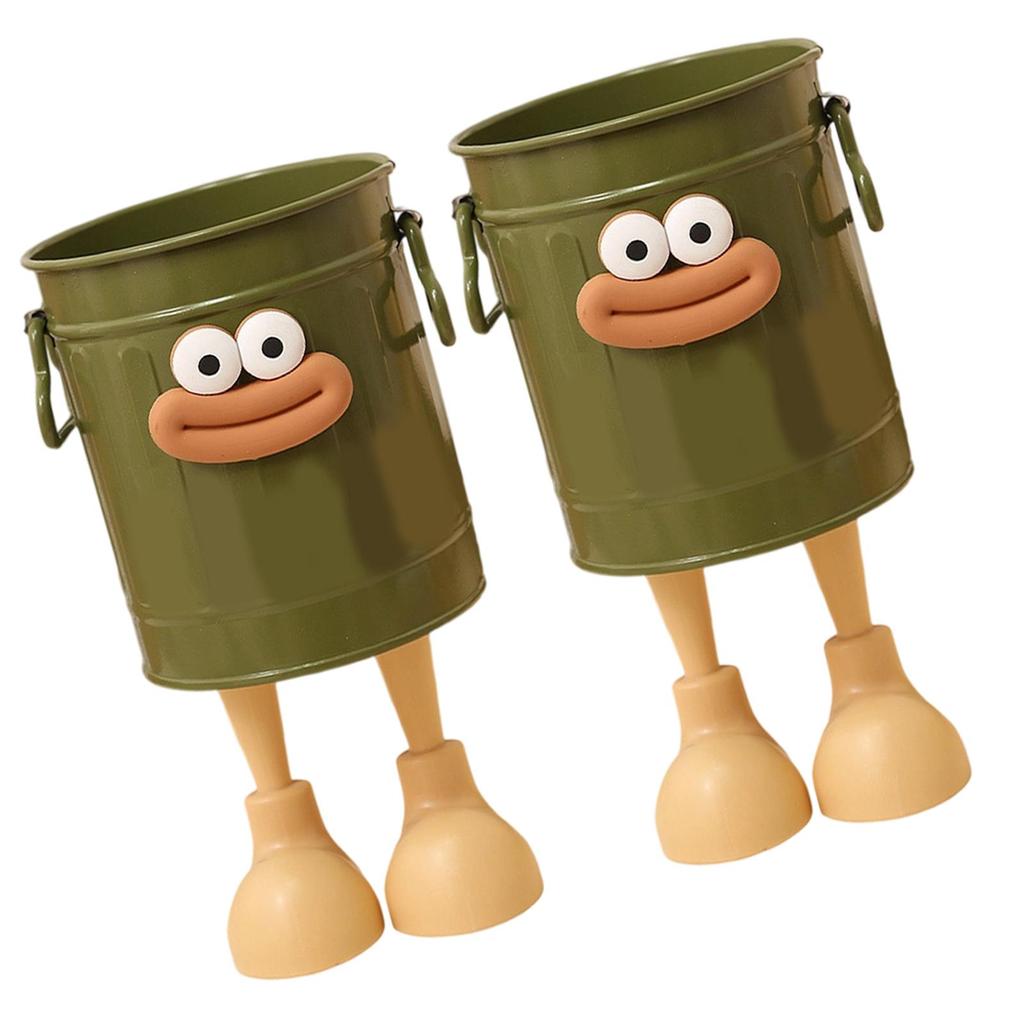 2Pcs Cartoon Pen Stand Multifunctional Desk Organiser Decorative Pencil Cup Pen Storage Container For Office Home