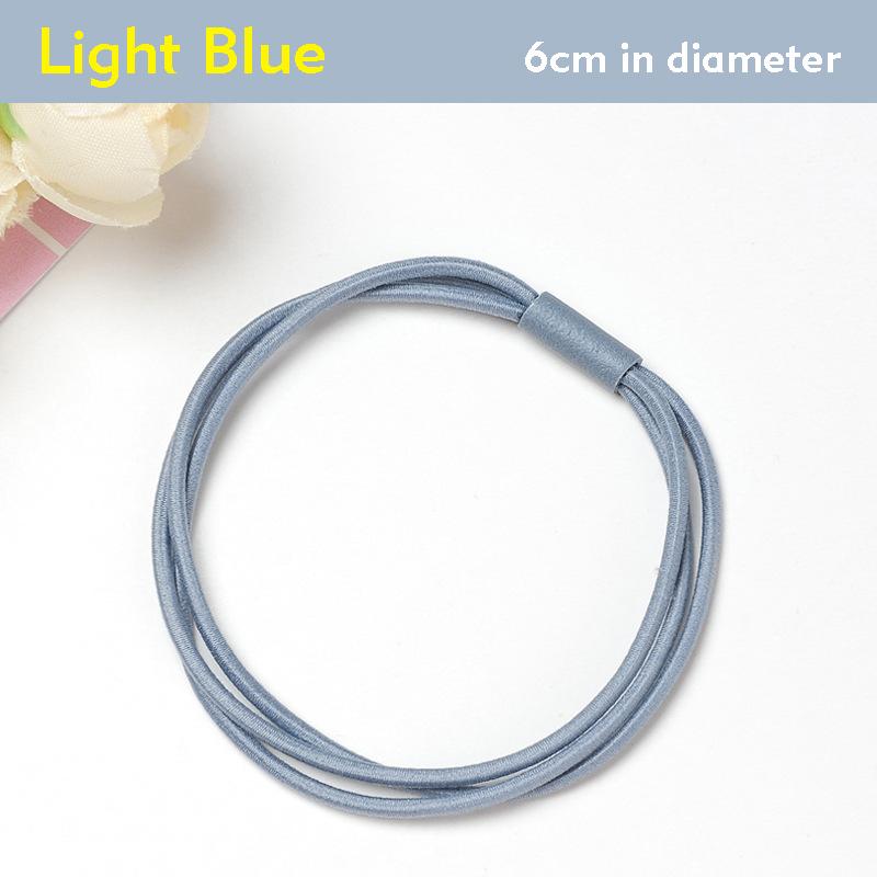 5Pcs/Lot Fashion Women Girls Rubber Bands Ponytail Holder Three-layer Elastic Hairbands Simple Solid Hair Accessories Scrunchie