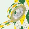 Masking Tape MT 15 Mm Harlequin Yellow &; Green