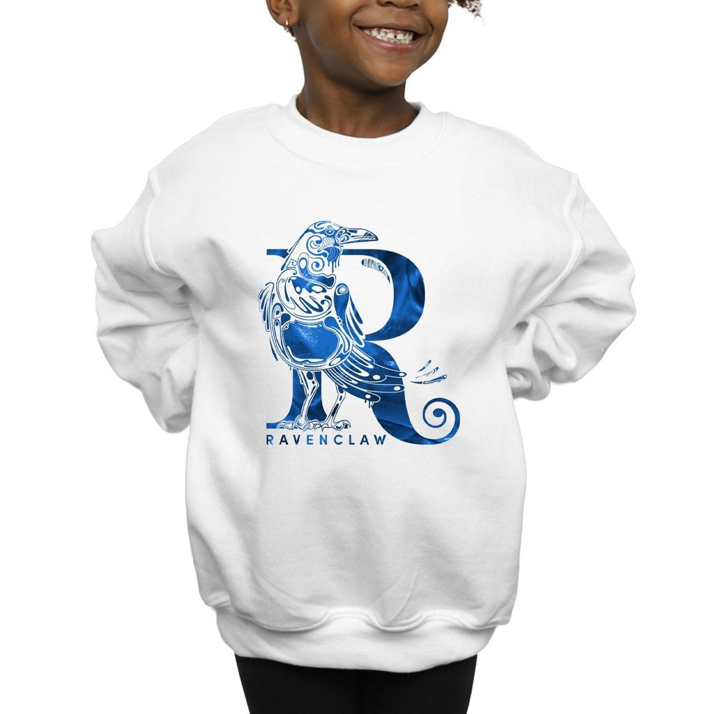 HARRY POTTER Girls Ravenclaw Raven Sweatshirt