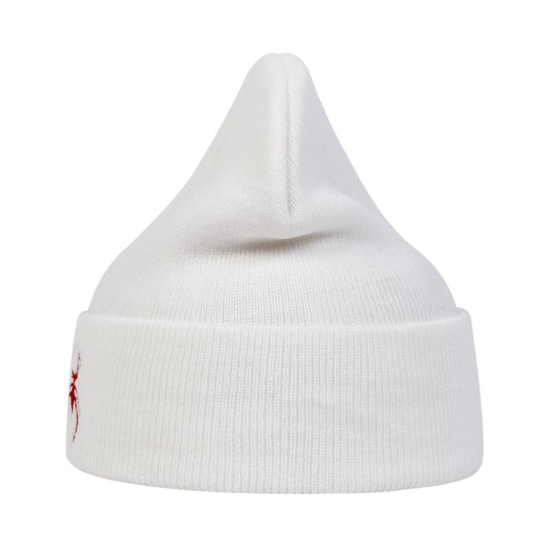 Унисекс Шапка-бини с вышивкой паука Осенне-зимняя теплая вязаная шапка для женщин и мужчин Шапки для путешествий и отпуска