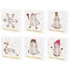 1/3/6pcs Christmas Candy Cookie Box Gift Wrap Packaging Decoration 2024 Christmas Party Supplies Kids Favors Natal New Year 2025