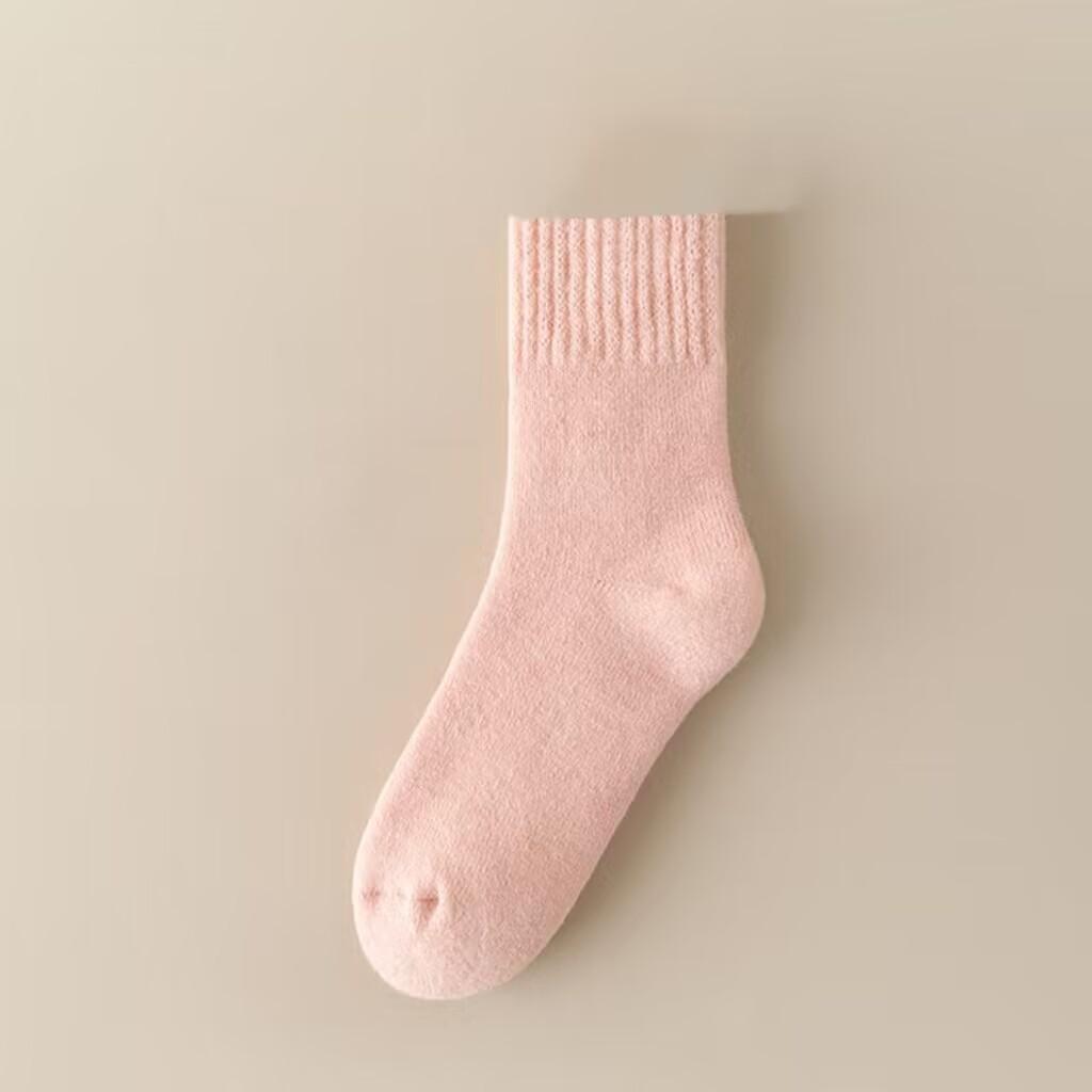 Женские осенне-зимние кашемировые носки до середины икры, теплые флисовые утолщенные плюшевые длинные носки до икры, послеродовые носки, шерстяные длинные носки для сна на полу